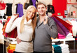 Happy shopaholics
