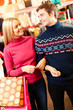 During shopping