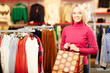 Cheerful customer