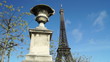 morning near the Eiffel Tower