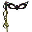 canvas print picture - mardi gras mask ornate