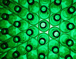 Empty green bottle pattern