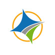 Vector logo compass