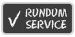 CB-Sticker Tafel eckig RUNDUM SERVICE