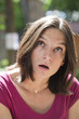 Photo: female dumbstruck face female dumbstruck face