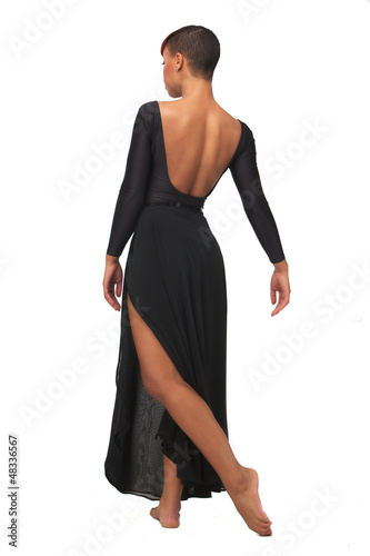 Photo: African American Woman in Elegant Dance Pose African American Woman in Elegant Dance Pose