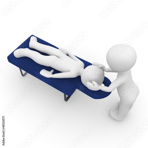 Illustration: Massage Kopf Massage Kopf