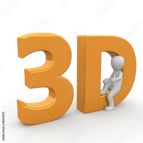 Illustration: 3D Figur sitzend 3D Figur sitzend