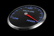 Illustration: speedometer - quality level speedometer - quality level