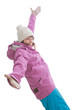Photo: The happy girl in winter clothes The happy girl in winter clothes