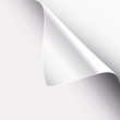 white page corner