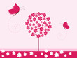 Floral background with flowers