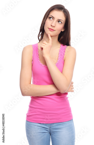 Photo: Young woman thinking Young woman thinking
