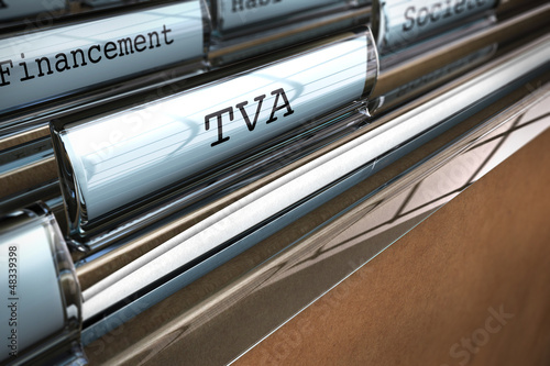 Illustration: TVA - taxe sur la valeur ajoutée TVA - taxe sur la valeur ajoutée
