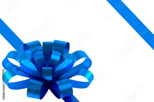 Photo: blaue schleife blaue schleife
