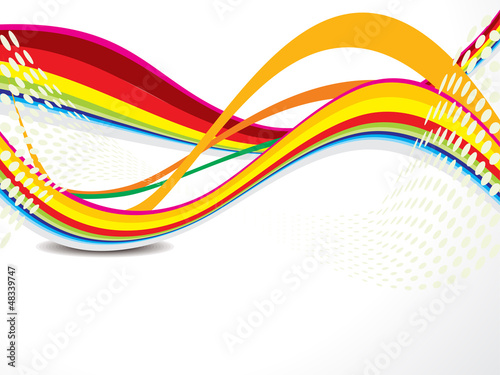 Vector: abstract colorful wave background abstract colorful wave background