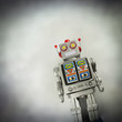 vintage tin robot