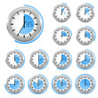Uhr-Timer blau