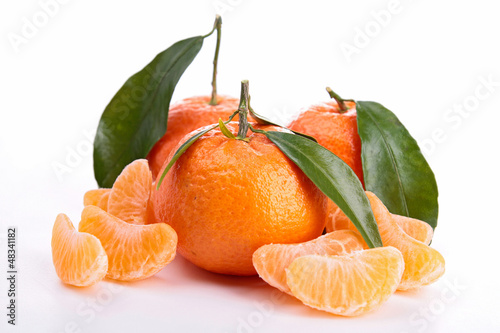 Photo: clementine isolated on white clementine isolated on white