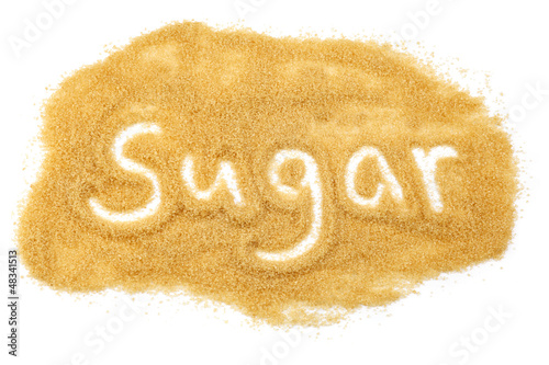 Photo: Sugar written in sugar Sugar written in sugar