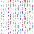 Background of letters