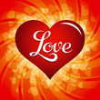 Vetor: Heart with Love inscription Heart with Love inscription
