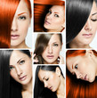 collage of a beautiful woman