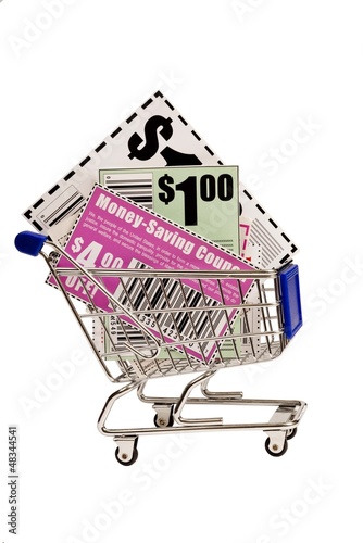 Photo: Coupons In Shopping Cart XXXL Coupons In Shopping Cart XXXL