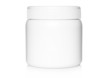 White medical container on white background .