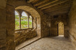Arched windown in medieval castle