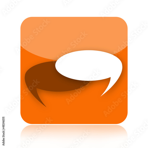 Illustration: Talk bubbles icon Talk bubbles icon