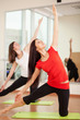 Group training in a fitness center