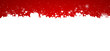 canvas print picture - white hearts on red background