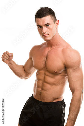 Photo: fist muscular man fist muscular man