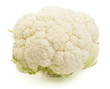 Cauliflower from above isolated on white background
