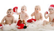 Beautiful babies on Christmas