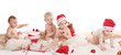 Beautiful babies on Christmas