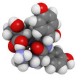 Gluten exorphin A5 molecule, chemical structure.
