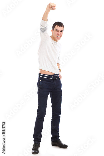 Photo: Young businessman feels success Young businessman feels success