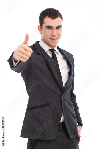 Photo: Young businessman feels success Young businessman feels success