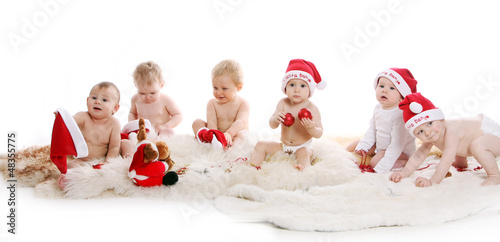 Photo: Beautiful babies on Christmas Beautiful babies on Christmas