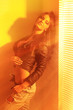Golden light photo of sexual woman