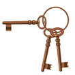 Vettoriale: A bunch of old keys. Vector Illustration A bunch of old keys. Vector Illustration