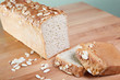 Fresh baked loaf of gluten free almond bread