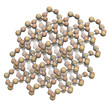 Quartz (a-quartz, SiO2) crystal structure