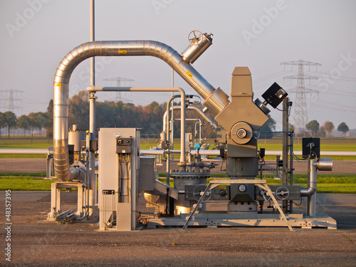 Photo: Natural gas well Natural gas well