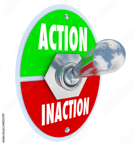 Illustration: Action vs Inaction Lever Toggle Switch Driven Initiative Action vs Inaction Lever Toggle Switch Driven Initiative