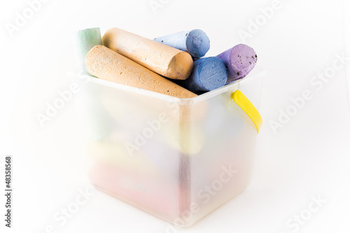 Photo: Bucket of Used Chalk Bucket of Used Chalk