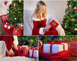 Photo: Postcard for Christmas with Christmas tree and gifts no. 1 Postcard for Christmas with Christmas tree and gifts no. 1