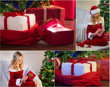 Photo: Postcard for Christmas with Christmas tree and gifts no. 2 Postcard for Christmas with Christmas tree and gifts no. 2